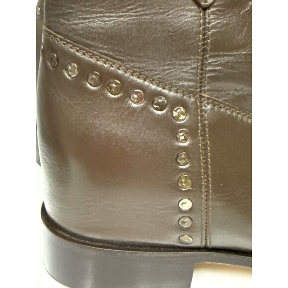 SaintG Noemi Women's Boot Studded Brown Leather Ankle Size 9 New - Picture 9 of 12